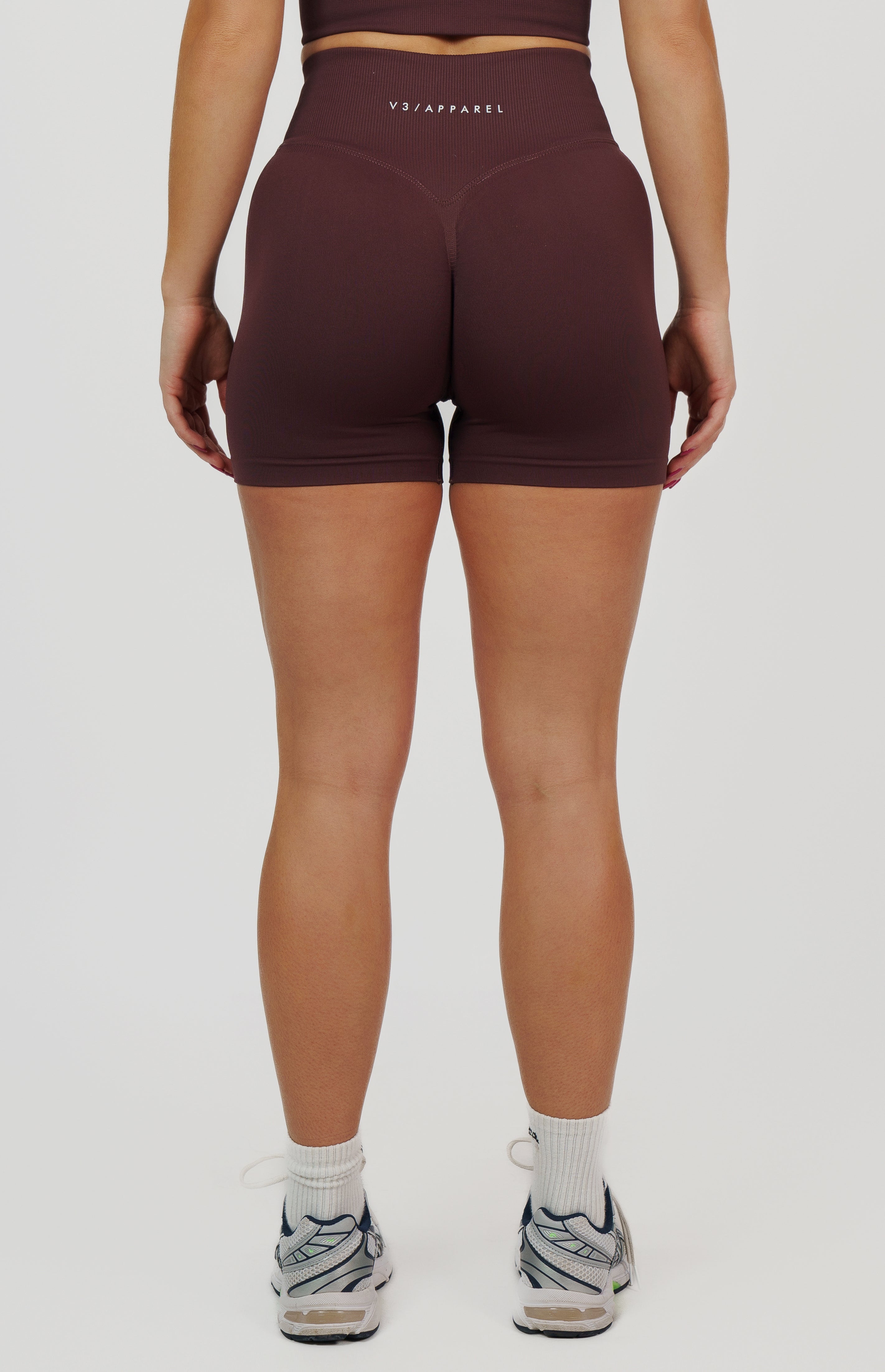 Form Seamless Scrunch Sports Bra, Leggings & Shorts Set - Plum Purple