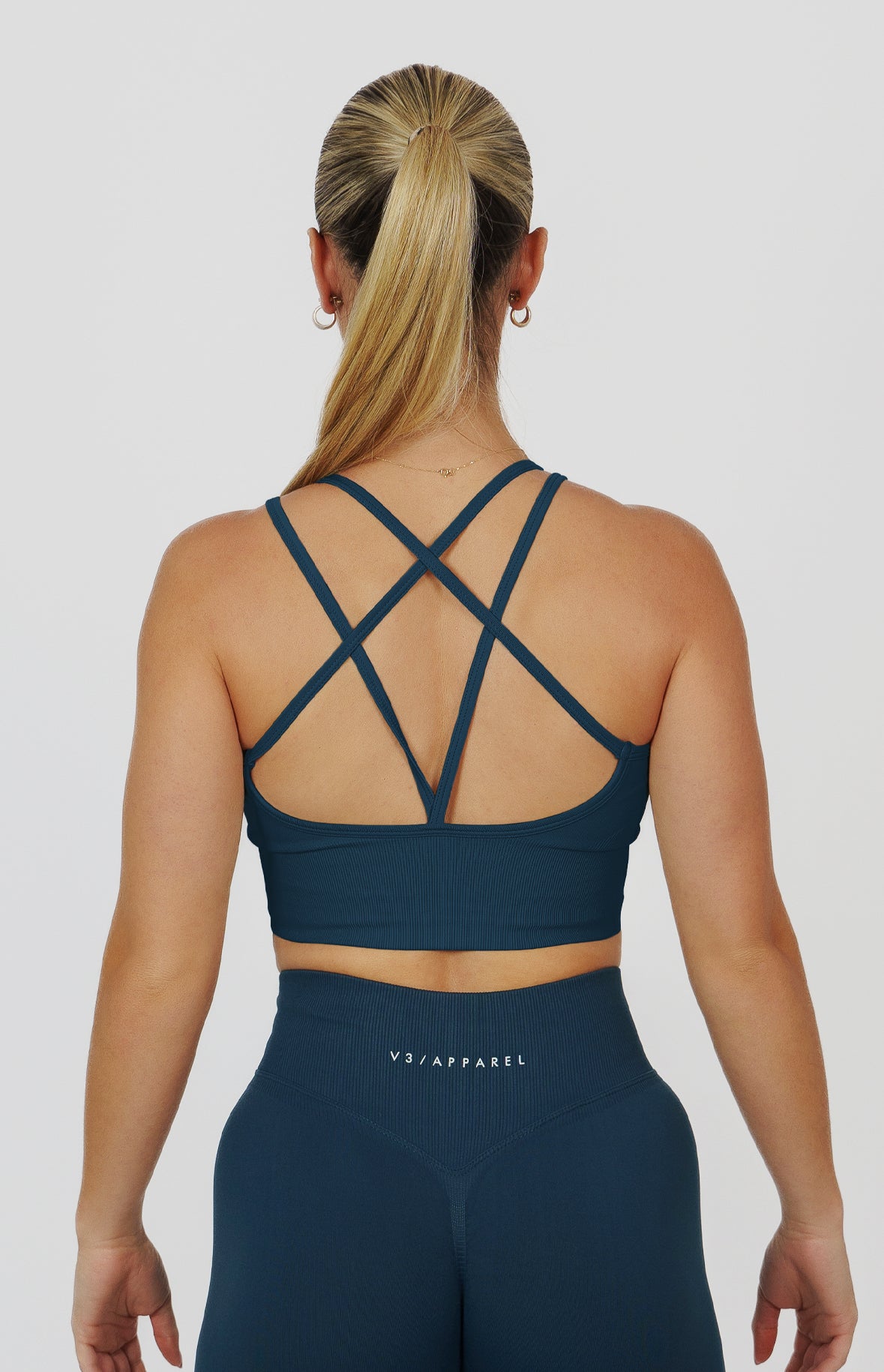 Form Seamless Scrunch Sports Bra, Leggings & Shorts Set - Deep Turquoise