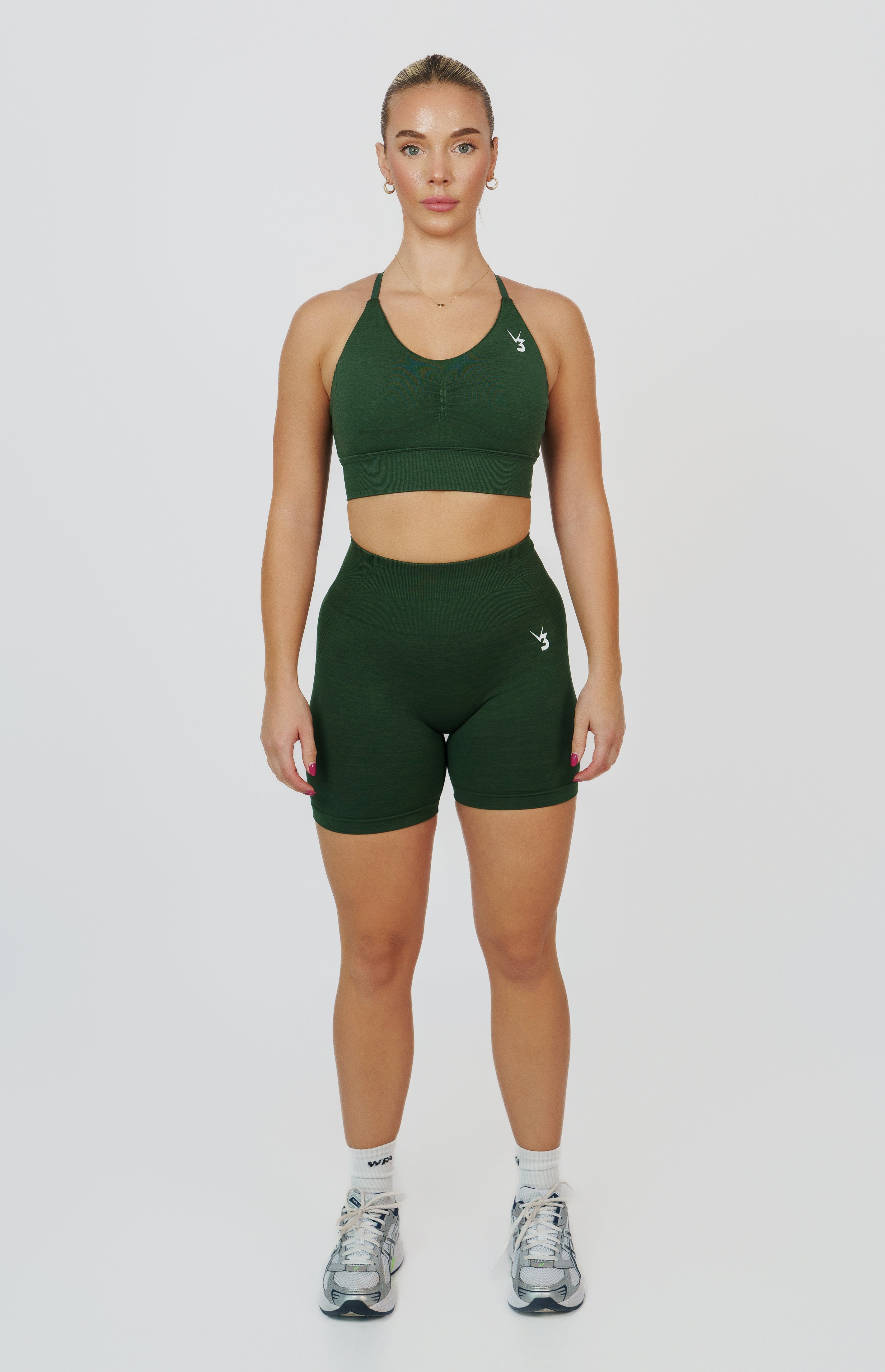 Tempo Seamless Scrunch Shorts - Hunter Green