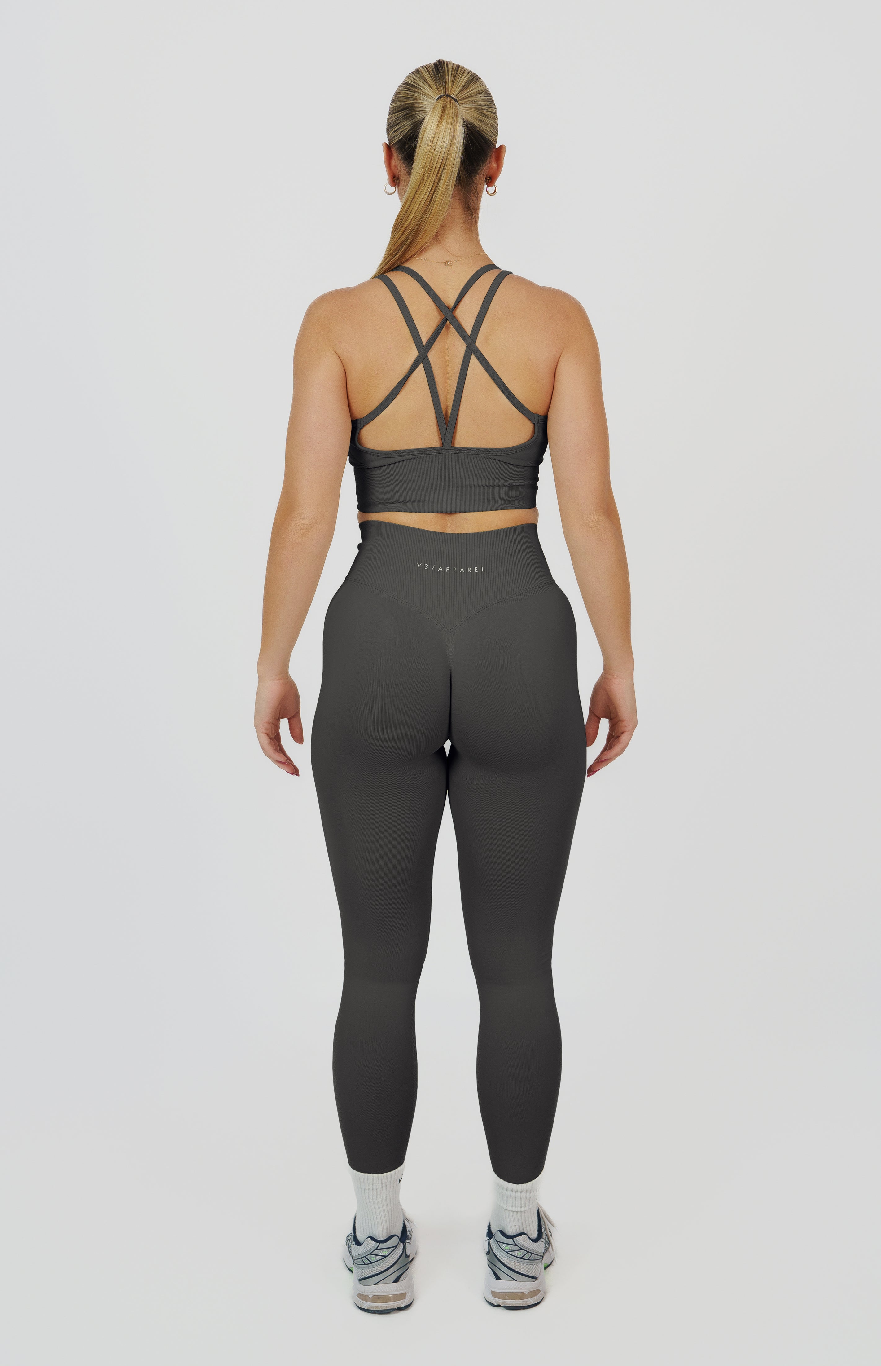 Form Seamless Scrunch Leggings & Sports Bra Set - Slate Grey